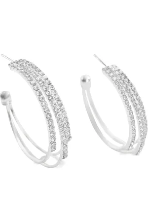 Hzmer Jewelry Aretes con detalles de strass