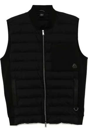 Moose Knuckles Chaleco con parche del logo