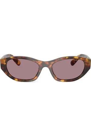 Miu Miu Lentes de sol con armazón estilo carey