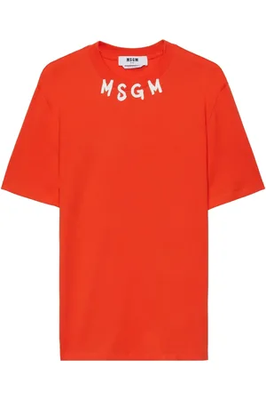 Msgm Playera con logo estampado