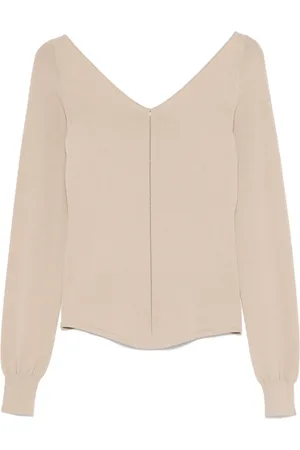 LEMAIRE Top con cuello en V
