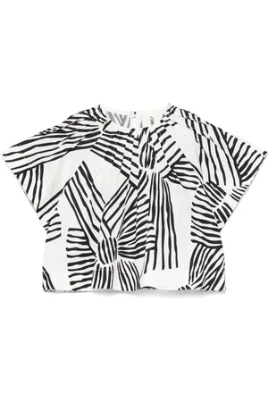 Simonetta Blusa con rayas estampadas