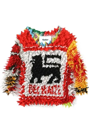 DOUBLET Playera con texto estampado