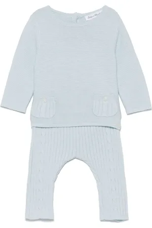 Tartine Et Chocolat Set de pantalones tejidos de canalé