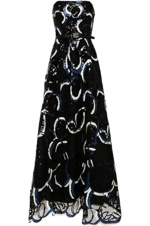 Elie saab Vestido de fiesta strapless bordado