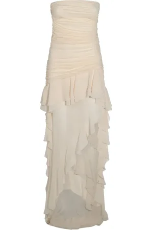 BLUMARINE Vestido largo con volantes
