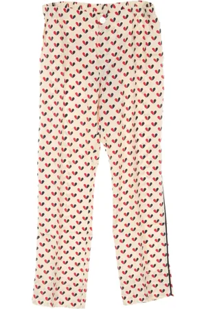 LOUIS VUITTON Pantalones de seda con corazones estampados 2010
