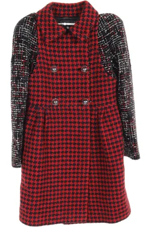 CHANEL Abrigo de tweed con motivo pied de poule 1986-1988