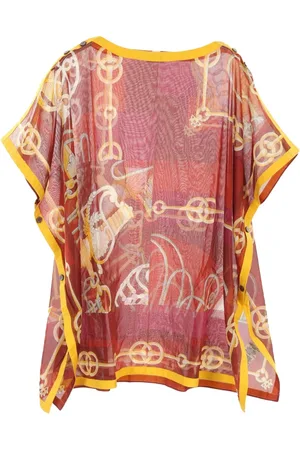 Hermès Túnica con cuerdas estampadas 2010