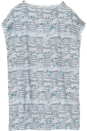 Hermès Vestido de seda estampado 2010