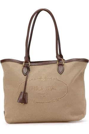 Prada 2010-2024 Canvas Canapa Logo tote bag