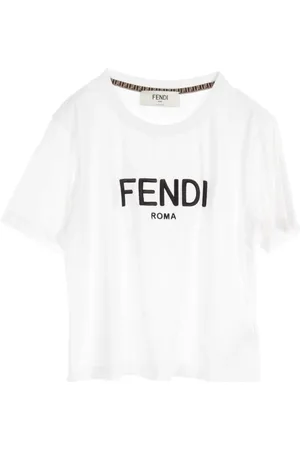 Fendi Playera de algodón con logo bordado 2010