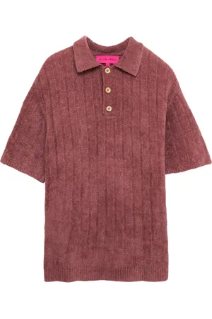 THE ELDER STATESMAN Playera tipo polo de chenilla