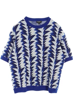 CHANEL Playera tejido en intarsia 1986-1988