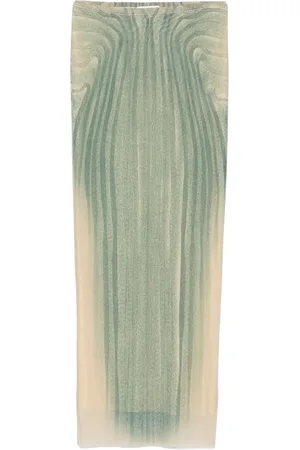 Jean Paul Gaultier Falda larga Spiral