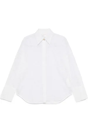GENNY Camisa de organza con bordado floral