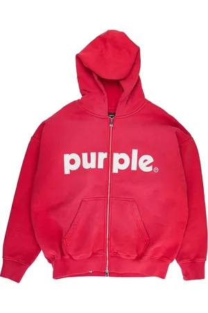 Purple Brand HWT fleece "Red" hoodie