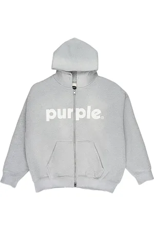 Purple Brand HWT fleece "Grey" hoodie