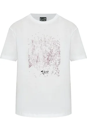 EA7 Playera con logo estampado