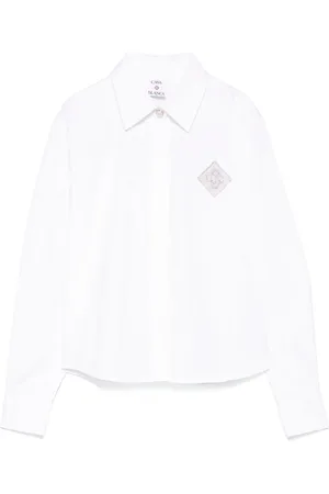 Casablanca Camisa con monograma bordado