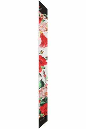 Dolce & Gabbana Mascada con rosas estampadas