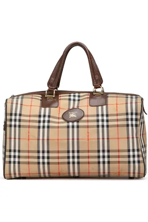 Burberry Bolsa de viaje 20th Century Haymarket Check Canvas