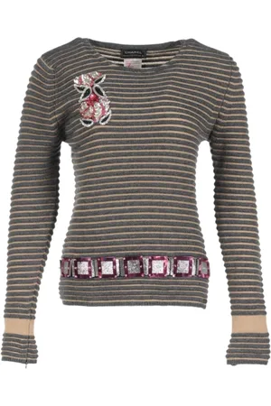 CHANEL Suéter con motivo de rayas 1986-1988
