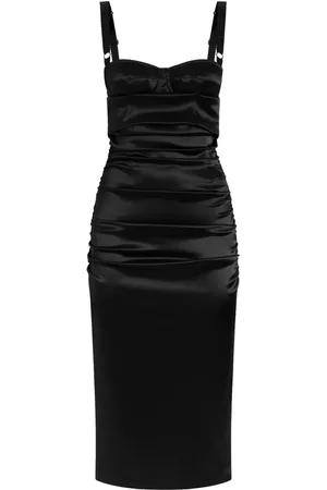 Dolce & Gabbana Vestido midi con diseño fruncido