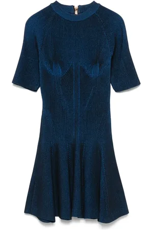 Balmain Vestido corto de canalé