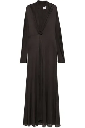 GIUSEPPE DI MORABITO Vestido largo con aplique floral