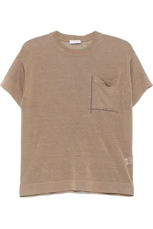 Brunello Cucinelli Playera con detalle de cadena Monili