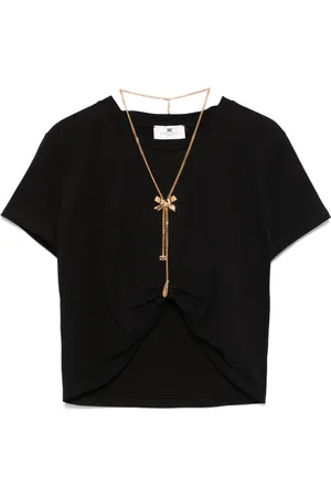 Elisabetta Franchi Playera con detalle de moño