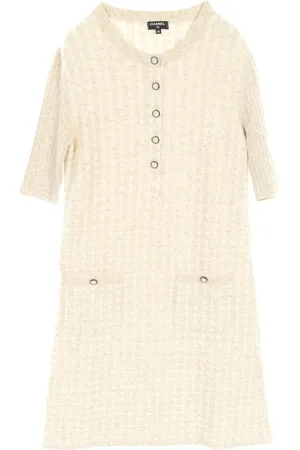 CHANEL Vestido de tweed 1986-1988