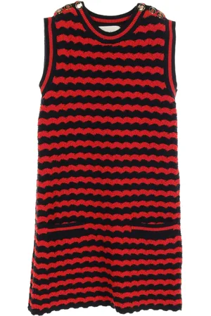 Gucci Vestido con motivo de rayas 2010