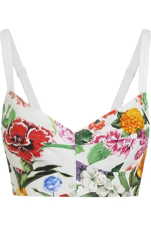 Dolce & Gabbana Top corto con estampado floral