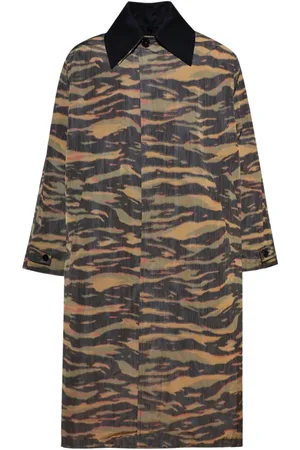 Jil Sander Abrigo con estampado militar