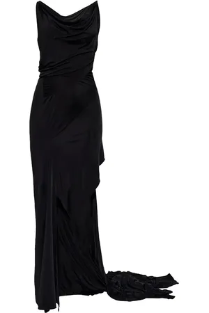Dsquared2 Vestido largo con diseño drapeado