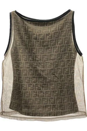 Fendi 2000s Zucca-pattern tank top