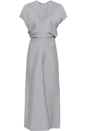 Totême Vestido largo con efecto arrugado