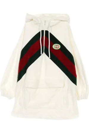 Gucci Vestido de chenilla con detalle Web 2000