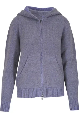 THE ELDER STATESMAN Hoodie tejida con cierre