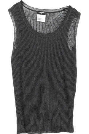 CHANEL Camiseta tejida de canalé 1986-1988