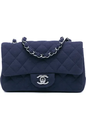 CHANEL 2016-2017 Mini Rectangular Classic Jersey Single Flap crossbody bag