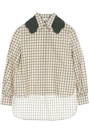 Fendi Blusa con cuadros estampados 2010