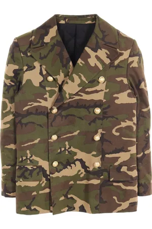 Balmain Chamarra con motivo militar 2010