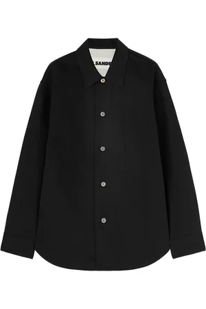 Jil Sander Camisa de mezclilla con parche del logo