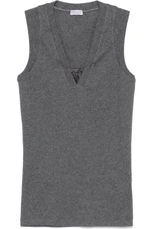 Brunello Cucinelli Camiseta de tejido fino