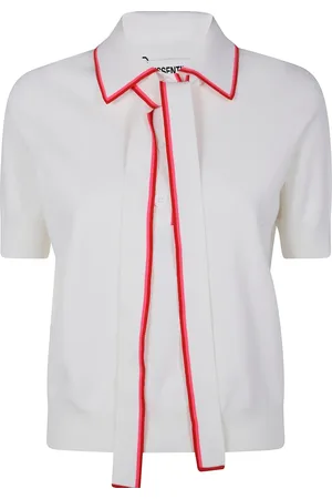 Essentiel Antwerp Scarf-detail polo top