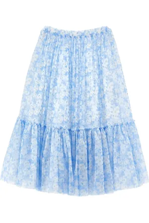 PHILOSOPHY DI LORENZO SERAFINI Falda de tul con estampado floral