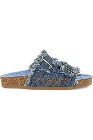 PHILOSOPHY DI LORENZO SERAFINI Flip flops de mezclilla
